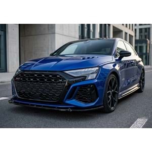 A3 8Y RS3 V2 Front Lip Piano Black Vacuum / 2020 - 2024