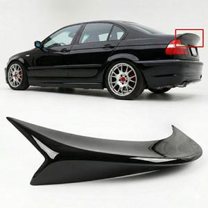 E46 CSL Rear Trunk Spoiler Piano Black Vacuum Plastic / 1997-2006 (4 Doors)