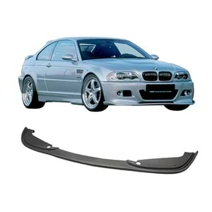 E46 Hamman Front Lip Piano Black Vacuum Plastic / 1997-2006