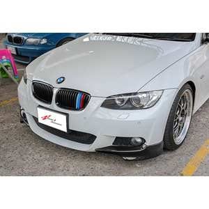 E92 - E93 M Performance Front Flaps Piano Black Vacuum Plastic / 2007-2009