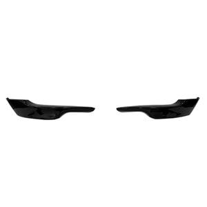 E92 - E93 M Performance Front Flaps Piano Black Vacuum Plastic / 2007-2009