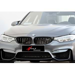 F30 M3 Front Grille Piano Black ABS / 2012-2018