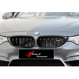 F30 M3 Front Grille Piano Black ABS / 2012-2018