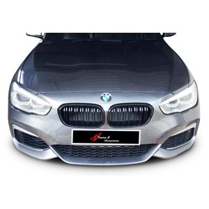 F20 LCI M1 Front Grille Piano Black ABS / 2015-2019