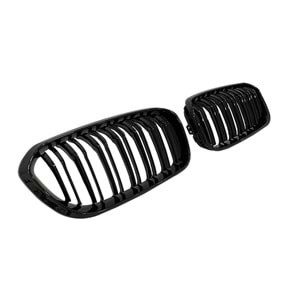 F20 LCI M1 Front Grille Piano Black ABS / 2015-2019