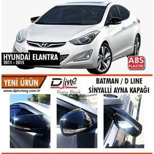 Elantra With Signal Batman Mirror Cover Piano Black / 2011-2015