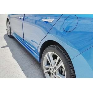 Elantra Sport Side Skirts Raw Surface Vacuum Plastic / 2015-2020