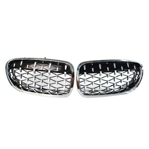 F10 Diamond Front Grille ABS / 2010-2017 (Chrome + Piano Black)