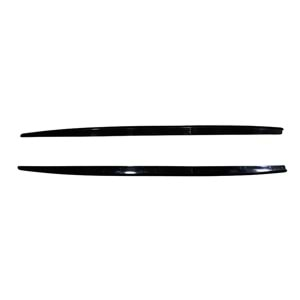 F10 Side Skirts Lower Lip Piano Black ABS / 2010-2017 (4 Pieces)