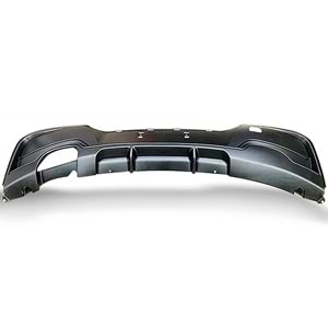 F20 M Performance Rear Diffuser Left Double Outputs Matte Black ABS / 2011-2014