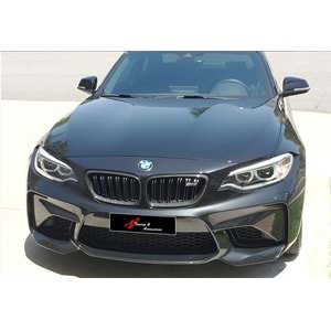 F22 M2 Front Grille Piano Black ABS / 2013-2017