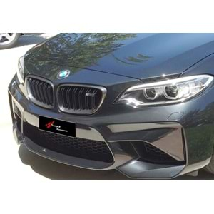 F22 M2 Front Grille Piano Black ABS / 2013-2017