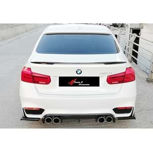 F30 M3 Vorstainer (Middle) Diffuser R+L Dual Output Piano Black Vacuum Plastic / 2012-2018