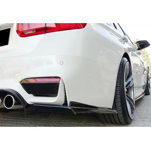 F30 M3 Vorstainer (Middle) Diffuser R+L Dual Output Piano Black Vacuum Plastic / 2012-2018