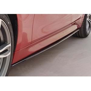 F30 Performance Side Skirt Lower Lip Piano Black Vacuum Plastic / 2012-2018