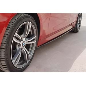 F30 Performance Side Skirt Lower Lip Piano Black Vacuum Plastic / 2012-2018