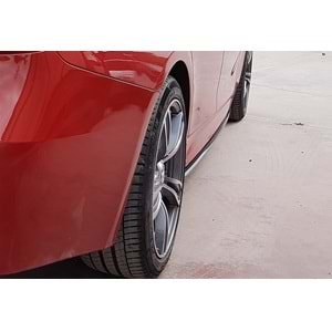 F30 Performance Side Skirt Lower Lip Piano Black Vacuum Plastic / 2012-2018