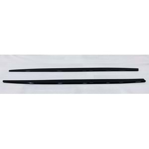 F30 Performance Side Skirt Lower Lip Piano Black Vacuum Plastic / 2012-2018