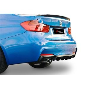 F30 M Performance Diffuser Left Dual Output Piano Black Vacuum Plastic / 2012-2018