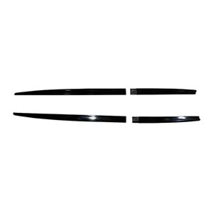 F30 Side Skirts Lower Lip Piano Black ABS / 2012-2018 (4 Pieces)