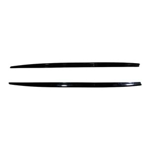 F30 Side Skirts Lower Lip Piano Black ABS / 2012-2018 (4 Pieces)