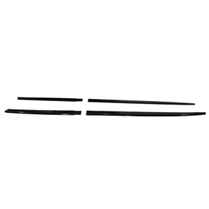 F30 Side Skirts Lower Lip Piano Black ABS / 2012-2018 (4 Pieces)