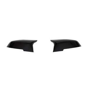 F32 Batman Mirror Cover Piano Black ABS / 2014-2020 (With Clips)