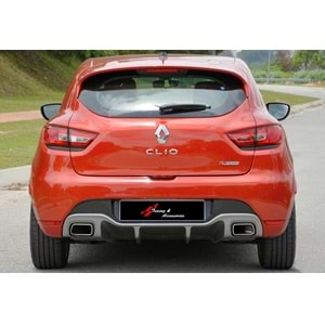 Clio 4 RS Model Rear Diffuser Left+Right Single Outlet Raw Vacuum / 2012-2019