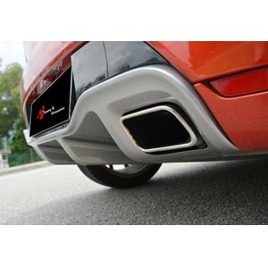 Clio 4 RS Model Rear Diffuser Left+Right Single Outlet Raw Vacuum / 2012-2019