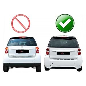 Fortwo FL2 Max Diffuser Primer Painted Fiberglass / 2013-2014 (Middle Double Output)