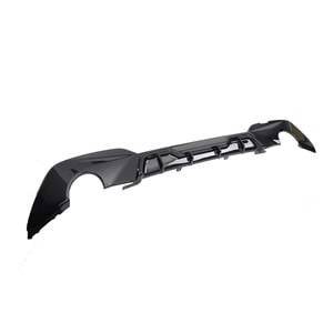 G20 M Sport Rear Diffuser Left+Right Single Outputs Piano Black ABS / 2019 - up