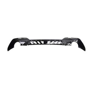 G20 M Sport Rear Diffuser Left+Right Single Outputs Piano Black ABS / 2019 - up