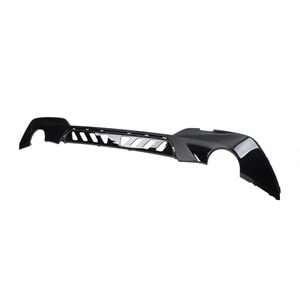 G20 M Sport Rear Diffuser Left+Right Single Outputs Piano Black ABS / 2019 - up