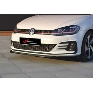 Golf 7 FL GTI Max V2 Front Lip Piano Black Vacuum Plastic / 2017-2019