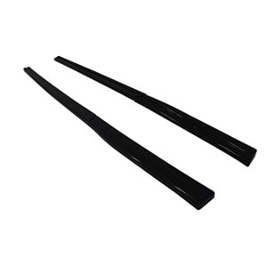 Golf 7 Side Skirts Lower Lip Without Flaps 4 Pieces Set Piano Black Vacuum Plastic / 2012-2018