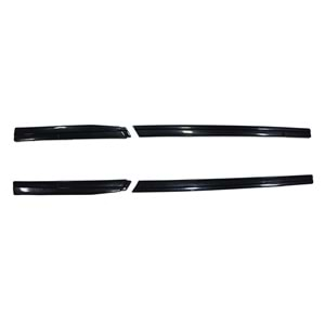 Golf 7 Side Skirts Lower Lip Without Flaps 4 Pieces Set Piano Black Vacuum Plastic / 2012-2018