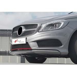 W176 Diamond Front Grille ABS / 2012-2018 (Chrome + Piano Black)