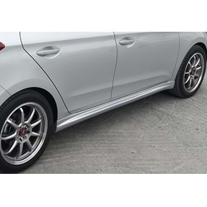 i20 Sport Side Skirts Raw Surface Vacuum Plastic / 2014-2018