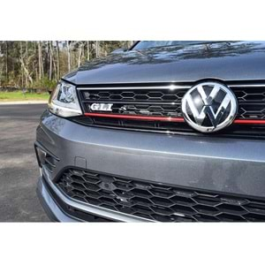 Jetta Mk6 GLI Front Grille ABS / 2014-2018 (Red Line + Matte Black)