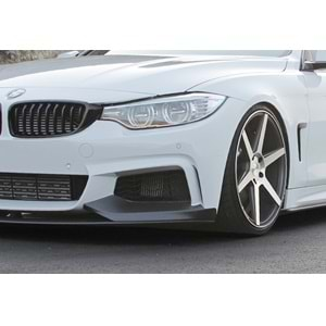 F32 - F36 M Performance Front Lip Piano Black ABS / 2014-2020