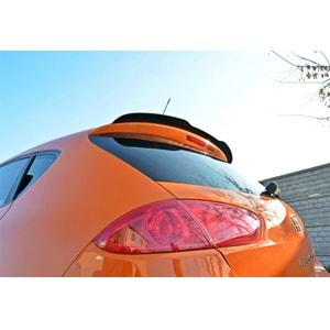 Leon Mk2 FL Cupra Max Cap Spoiler Piano Black Vacuum Plastic / 2009-2012