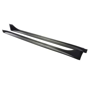 Lancer Twin Side Skirts Raw Surface Vacuum Plastic / 2006-2015