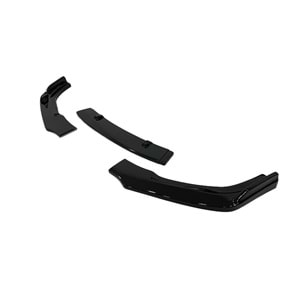 Octavia Mk3 Front Lip 3 Pieces Piano Black ABS 2013-2020