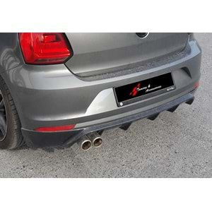 Polo Mk5 FL Rieger Rear Bumper Lip Raw Surface Vacuum Plastic / 2014-2017