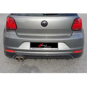 Polo Mk5 FL Rieger Rear Bumper Lip Raw Surface Vacuum Plastic / 2014-2017