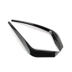 Superb MK3 Max Front Light Frames Piano Black Vacuum Plastic Set / 2015-2019