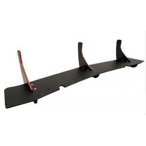 Scirocco R Max Rear Diffuser Splitter Matte Black ABS Plastic / 2008-2017