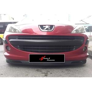 Universal Laguna Front Lip Matte Black ABS / 2 Pieces (V2 New Style)