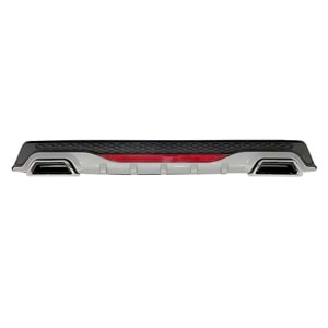 Universal AMG Plus G Style Rear Diffuser ABS / (Grey + Matte Black - Square Exhaust Tips)