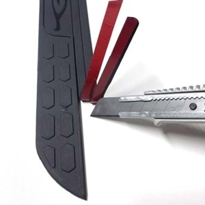Universal Elite V2 Style Rear Bumper Protector Matte Black ABS / 75 CM